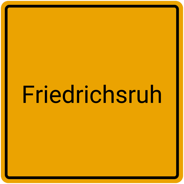 Meldebestätigung Friedrichsruh