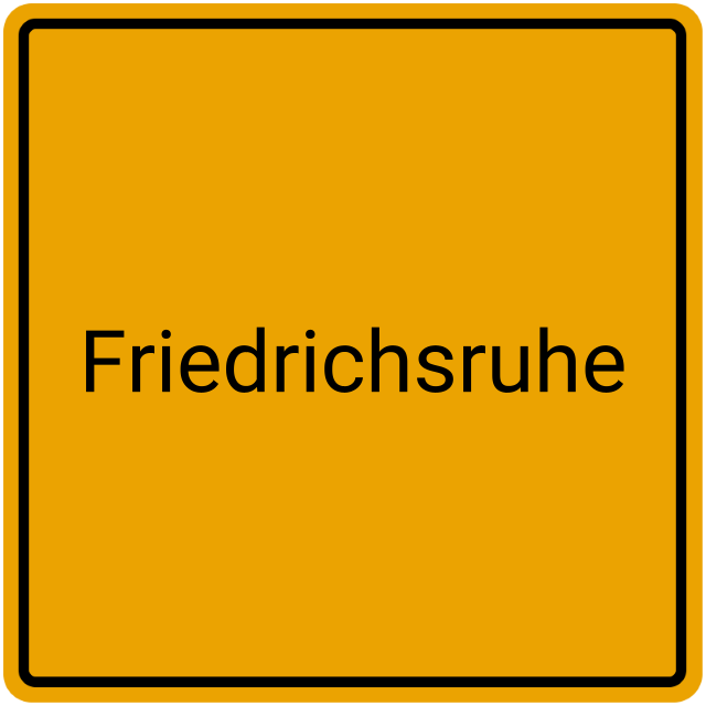 Meldebestätigung Friedrichsruhe