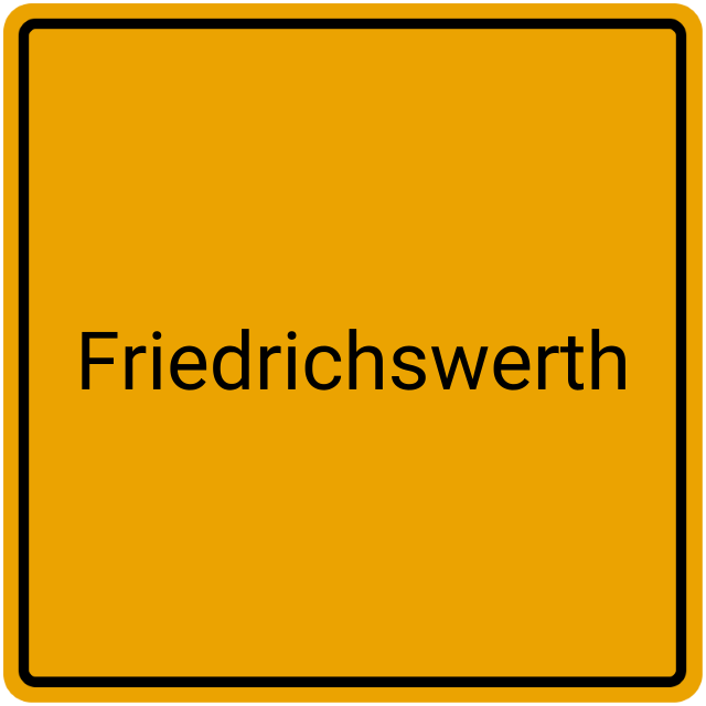 Meldebestätigung Friedrichswerth
