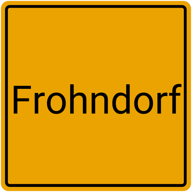 Meldebestätigung Frohndorf
