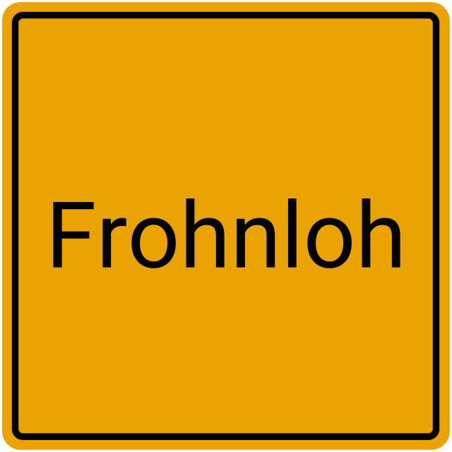 Meldebestätigung Frohnloh