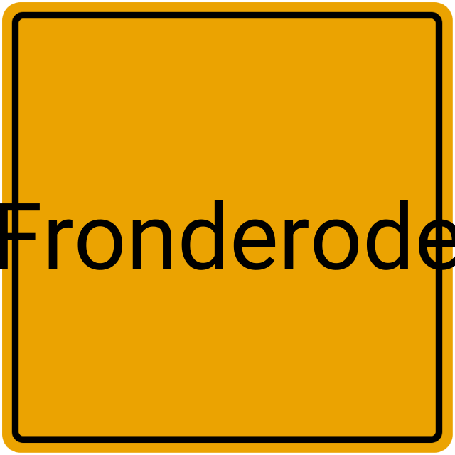 Meldebestätigung Fronderode