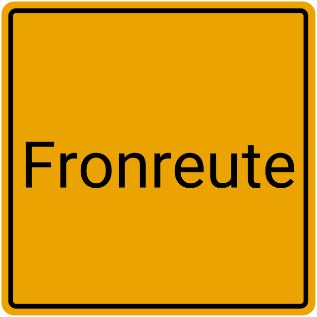 Meldebestätigung Fronreute