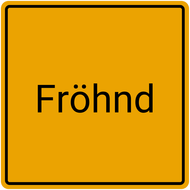 Meldebestätigung Fröhnd