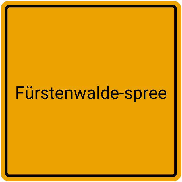 Meldebestätigung Fürstenwalde-Spree