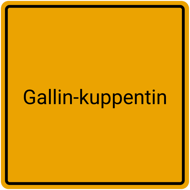 Meldebestätigung Gallin-Kuppentin