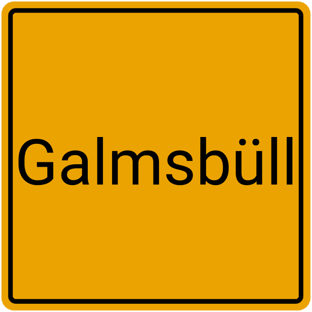 Meldebestätigung Galmsbüll