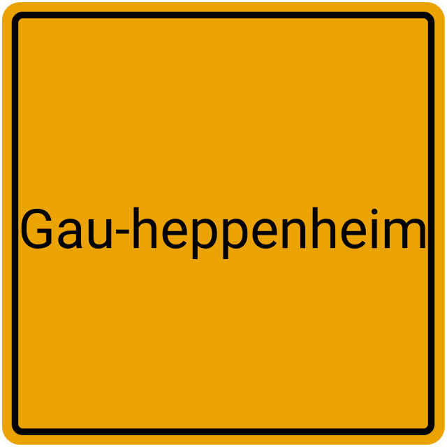 Meldebestätigung Gau-Heppenheim