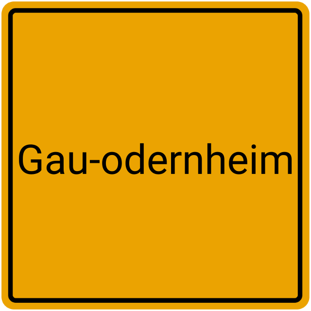 Meldebestätigung Gau-Odernheim