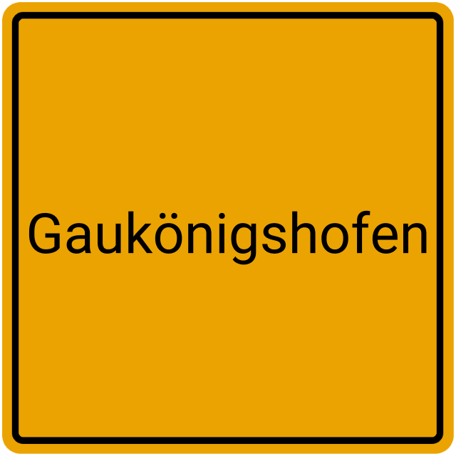 Meldebestätigung Gaukönigshofen