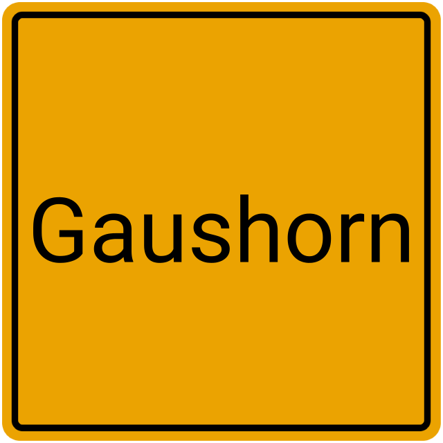 Meldebestätigung Gaushorn