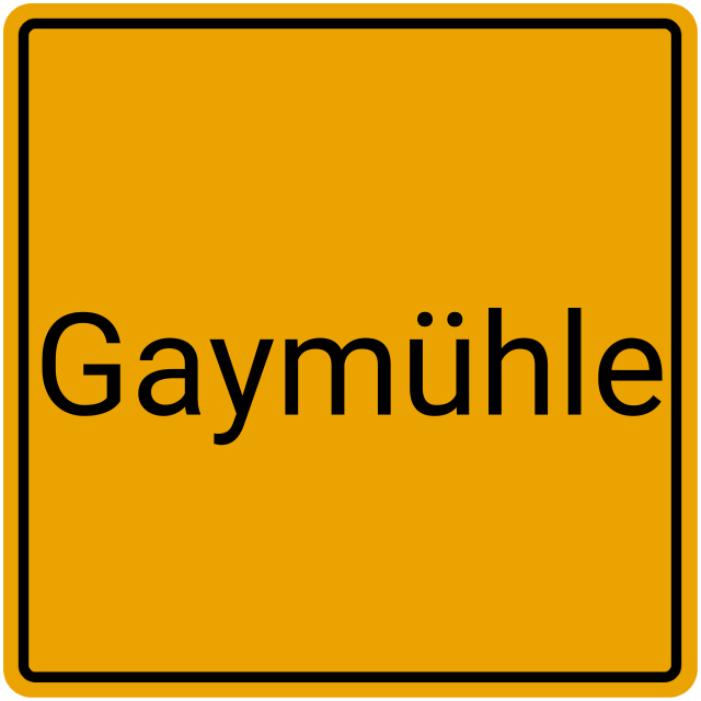 Meldebestätigung Gaymühle