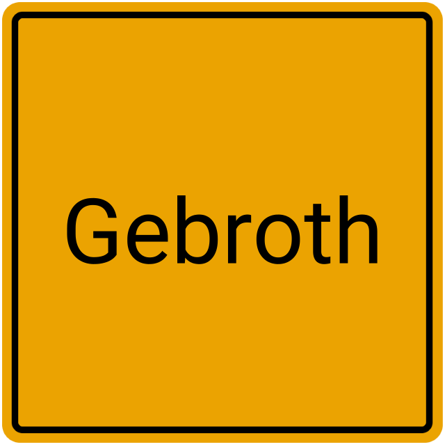 Meldebestätigung Gebroth
