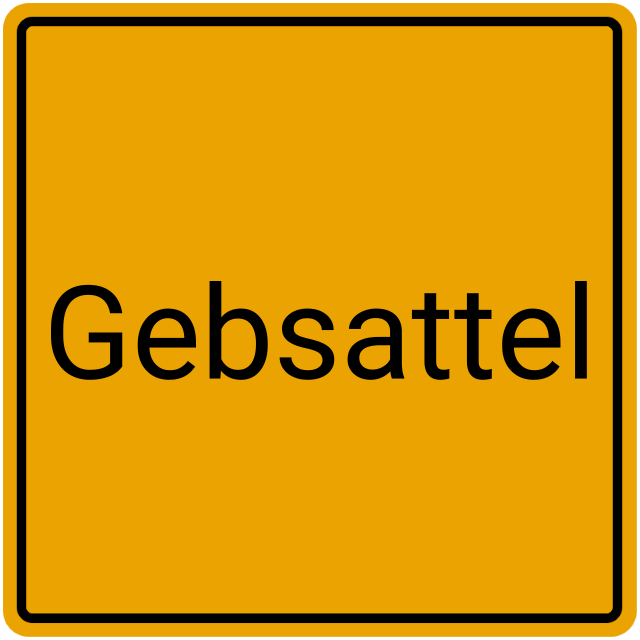 Meldebestätigung Gebsattel