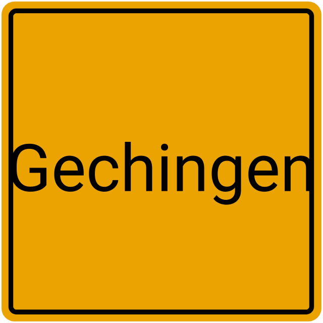 Meldebestätigung Gechingen