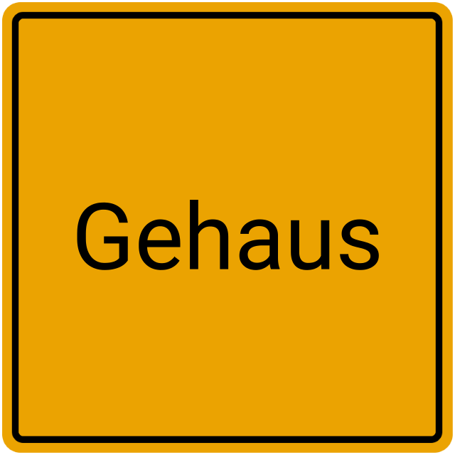 Meldebestätigung Gehaus