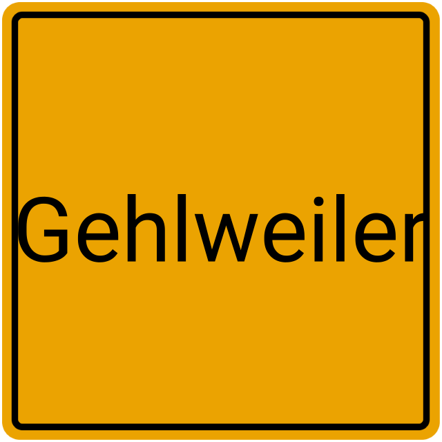 Meldebestätigung Gehlweiler