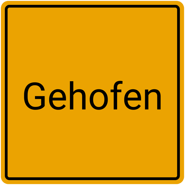 Meldebestätigung Gehofen