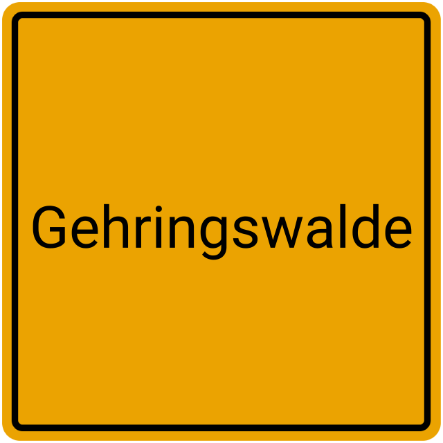 Meldebestätigung Gehringswalde