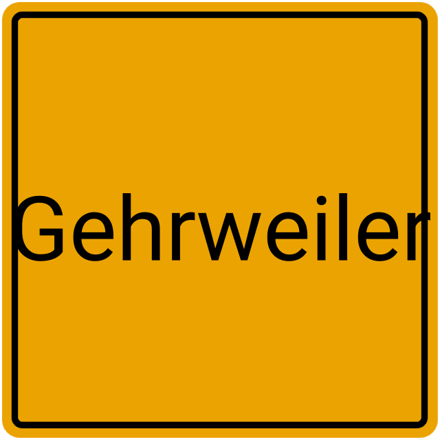 Meldebestätigung Gehrweiler