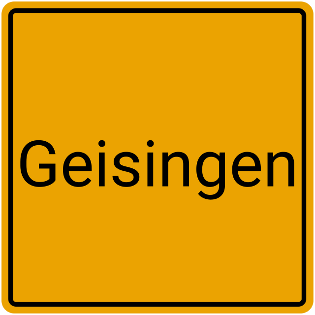 Meldebestätigung Geisingen