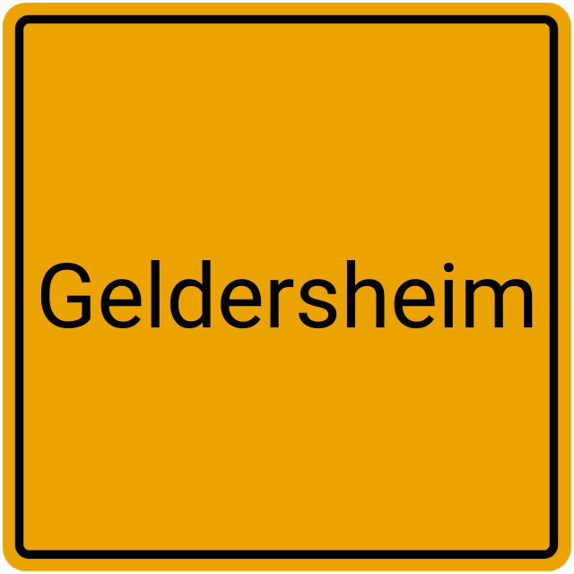 Meldebestätigung Geldersheim