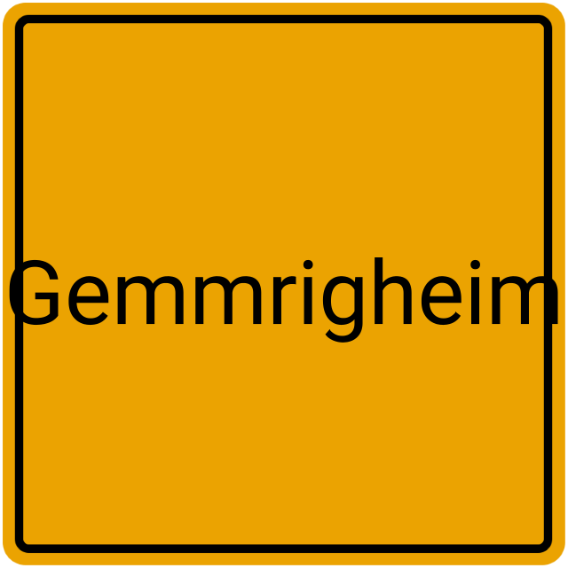 Meldebestätigung Gemmrigheim