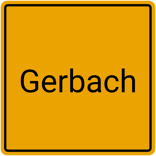 Meldebestätigung Gerbach