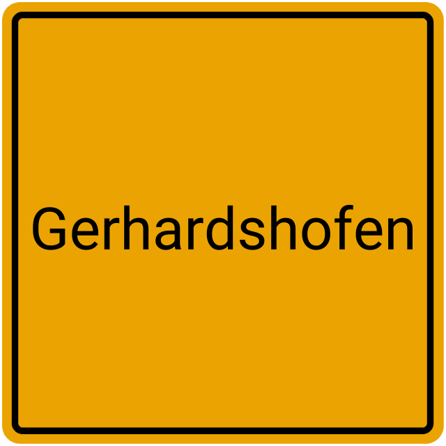 Meldebestätigung Gerhardshofen