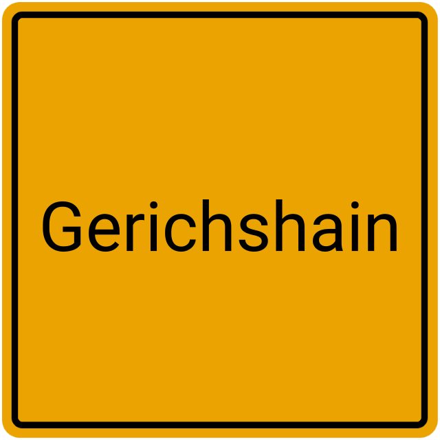 Meldebestätigung Gerichshain