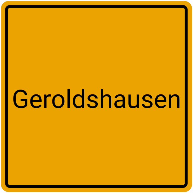 Meldebestätigung Geroldshausen