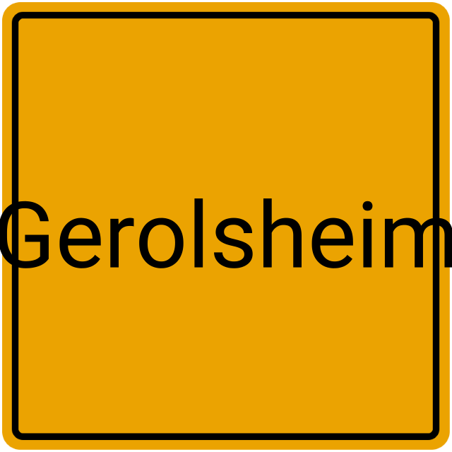 Meldebestätigung Gerolsheim