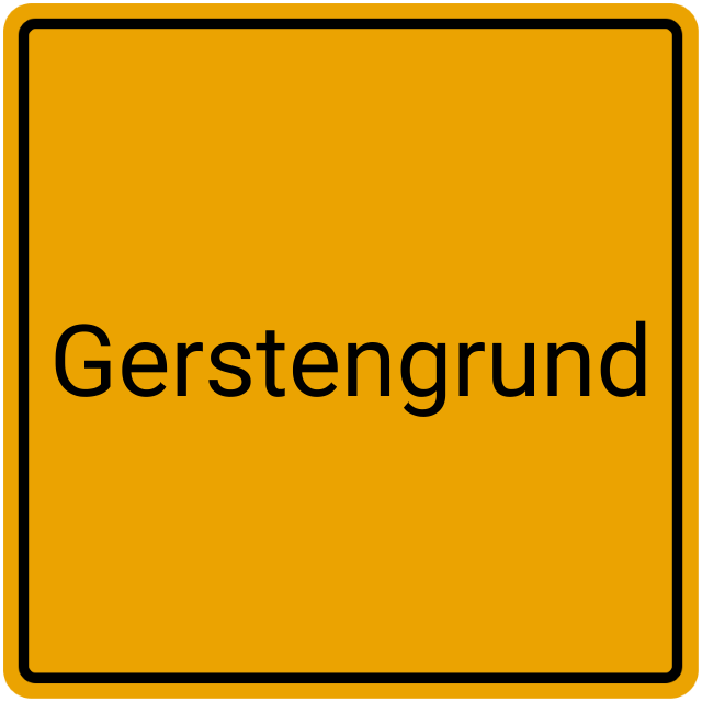 Meldebestätigung Gerstengrund