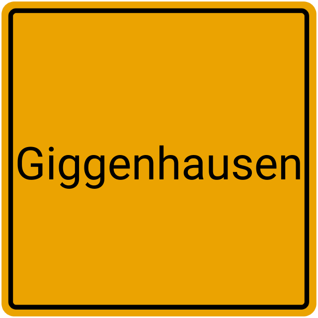 Meldebestätigung Giggenhausen
