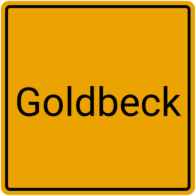 Meldebestätigung Goldbeck