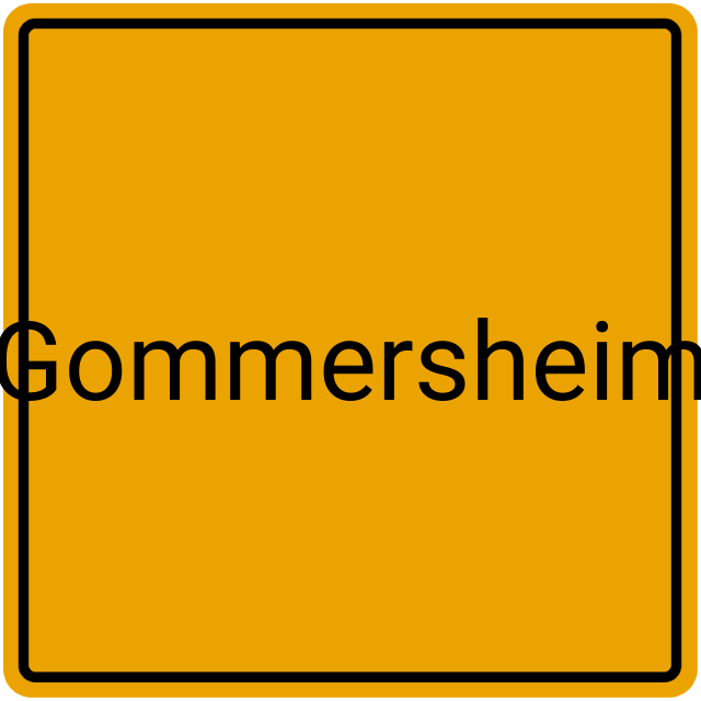 Meldebestätigung Gommersheim