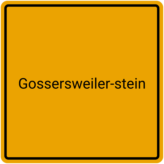 Meldebestätigung Gossersweiler-Stein