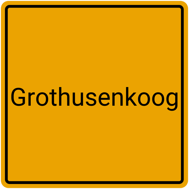 Meldebestätigung Grothusenkoog