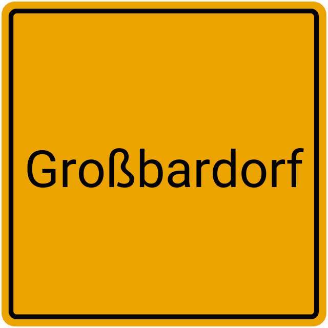 Meldebestätigung Großbardorf