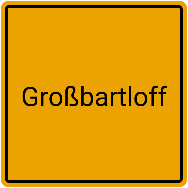 Meldebestätigung Großbartloff