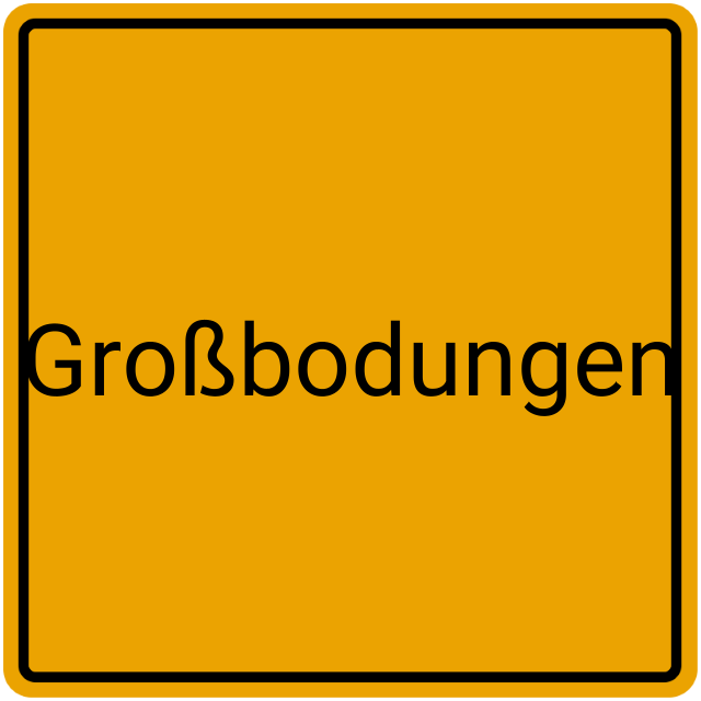 Meldebestätigung Großbodungen