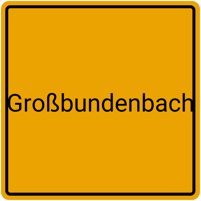 Meldebestätigung Großbundenbach