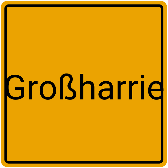 Meldebestätigung Großharrie