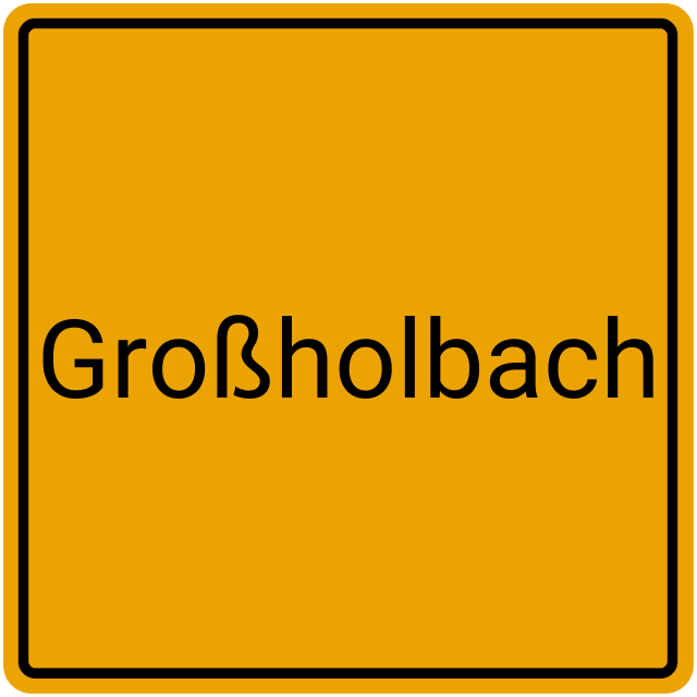 Meldebestätigung Großholbach