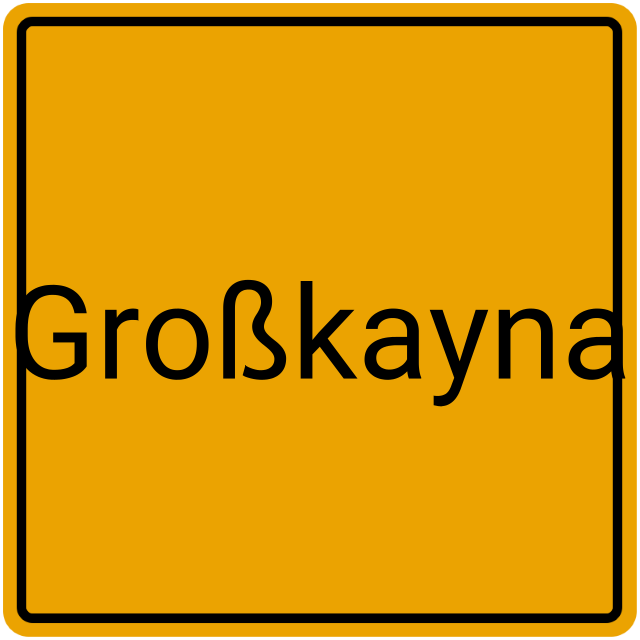 Meldebestätigung Großkayna