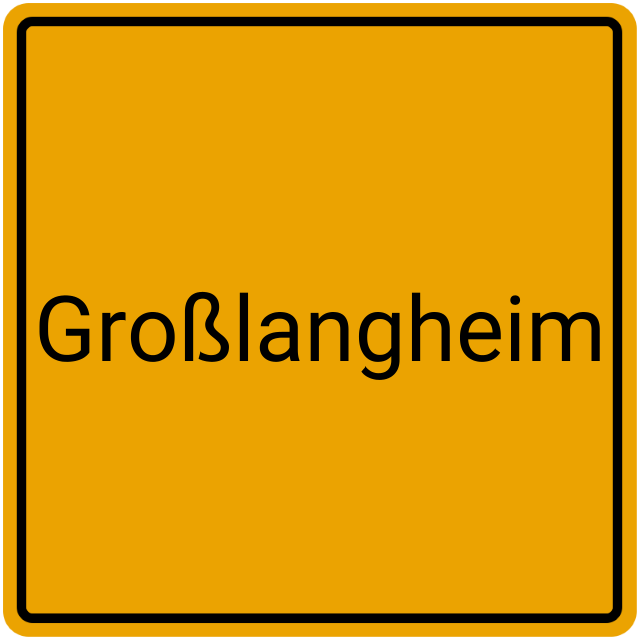 Meldebestätigung Großlangheim