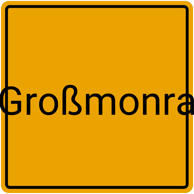 Meldebestätigung Großmonra