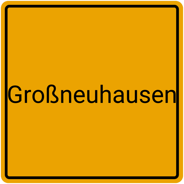 Meldebestätigung Großneuhausen