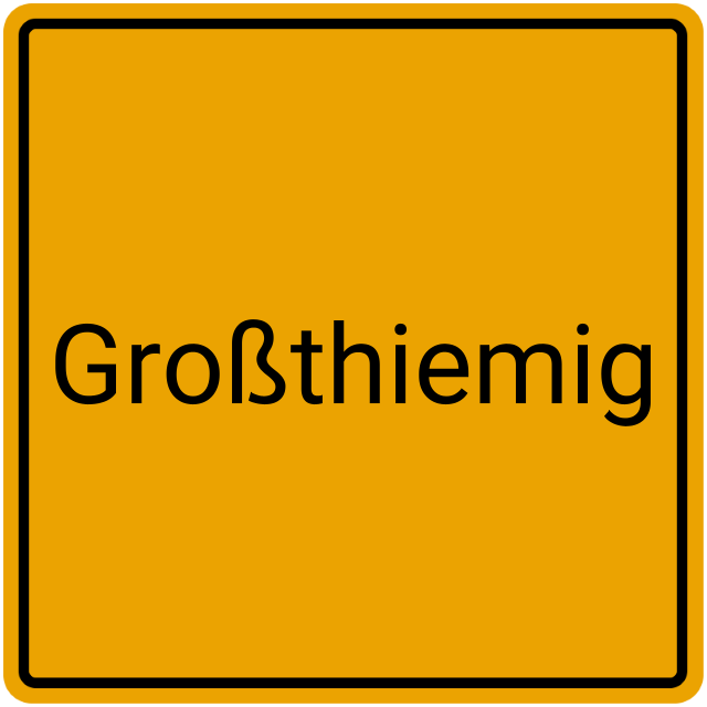 Meldebestätigung Großthiemig