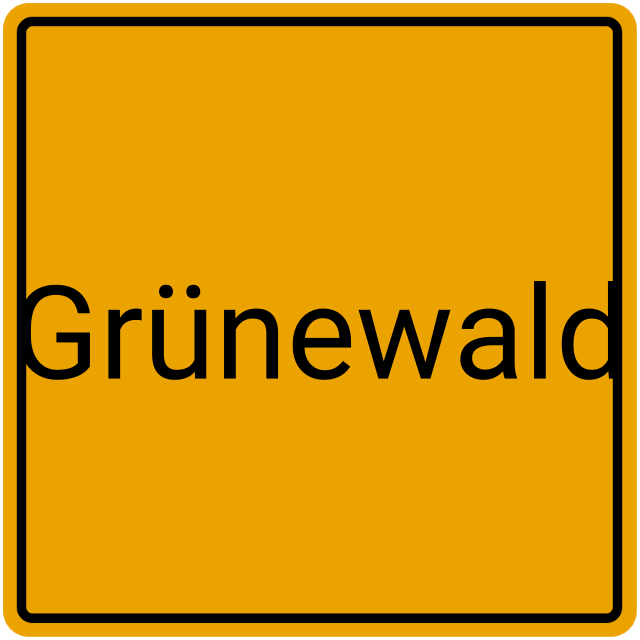 Meldebestätigung Grünewald